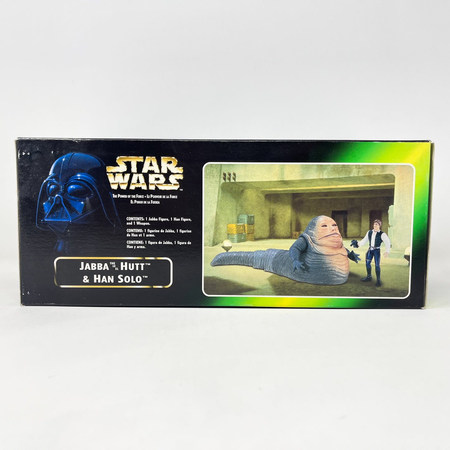 Jabba the Hutt w/ Han Solo - POTF2 Hasbro 1997 Star Was Sealed Box