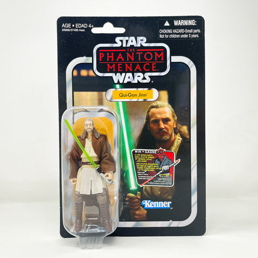 VC075 Qui-Gon Jinn - TPM (2012) Canadian Package w/Maul Offer - The Vintage Collection