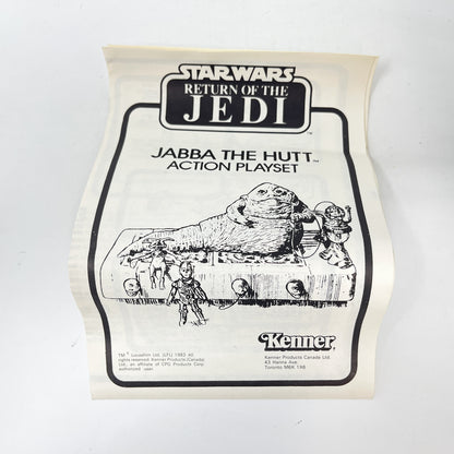 Jabba the Hutt Playset - Complete in Canadian Box - Vintage Kenner (1983)