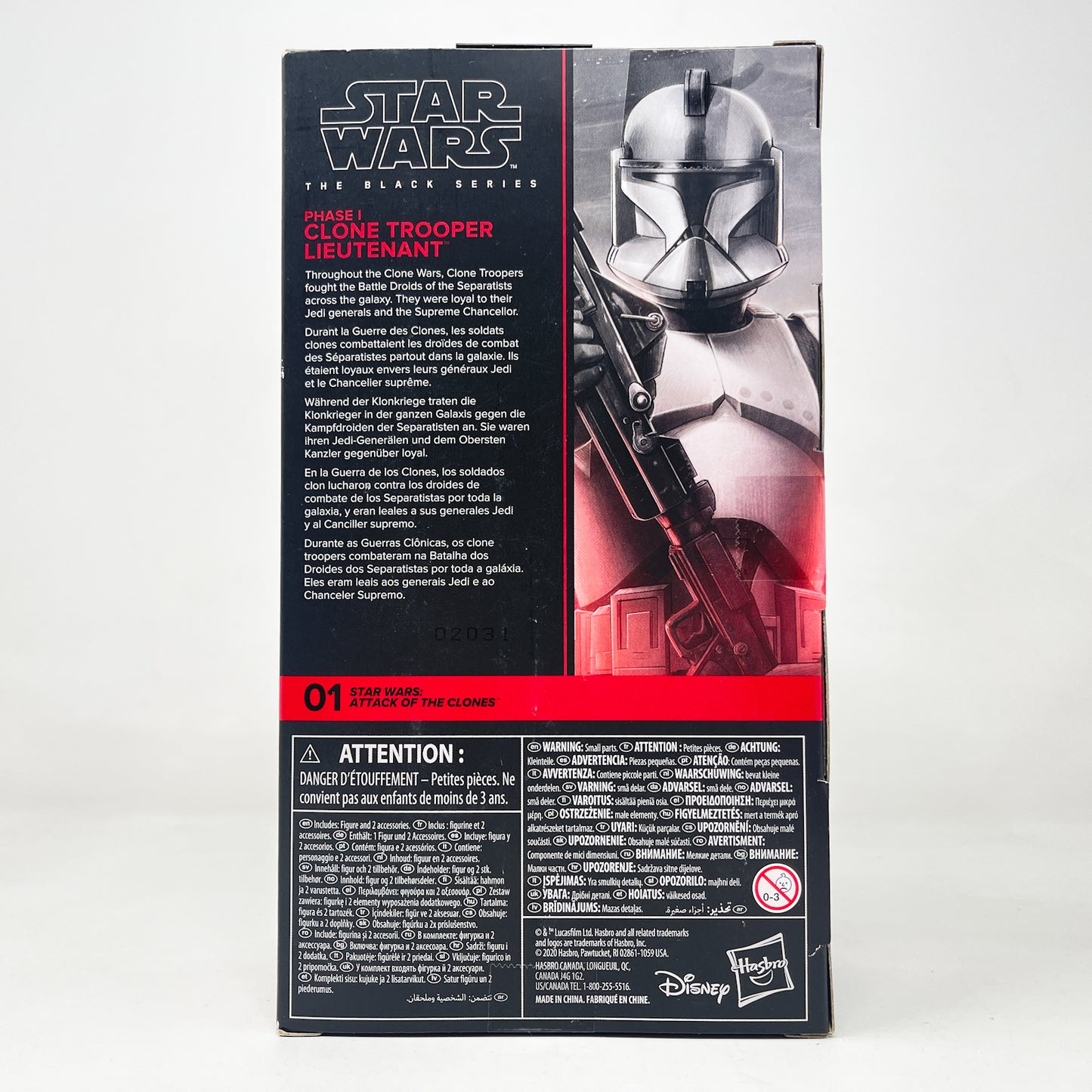 Clone Trooper Lieutenant AOTC 01 - Hasbro Black Series (2020)