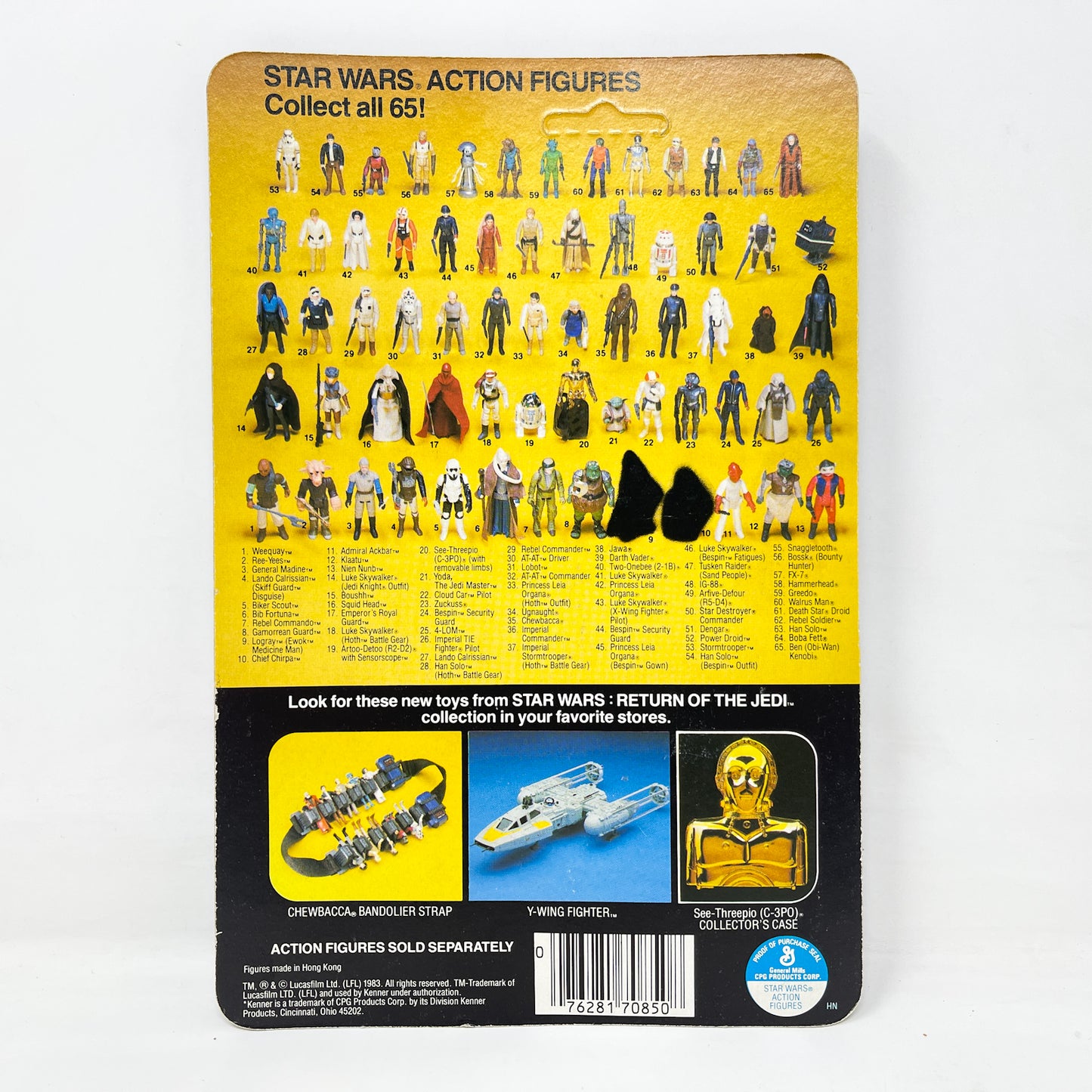 Klaatu ROTJ 65A-back  - Mint on Card