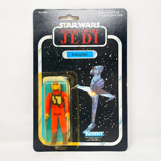 B-Wing Pilot Canadian ROTJ 77A Back - Mint on Card