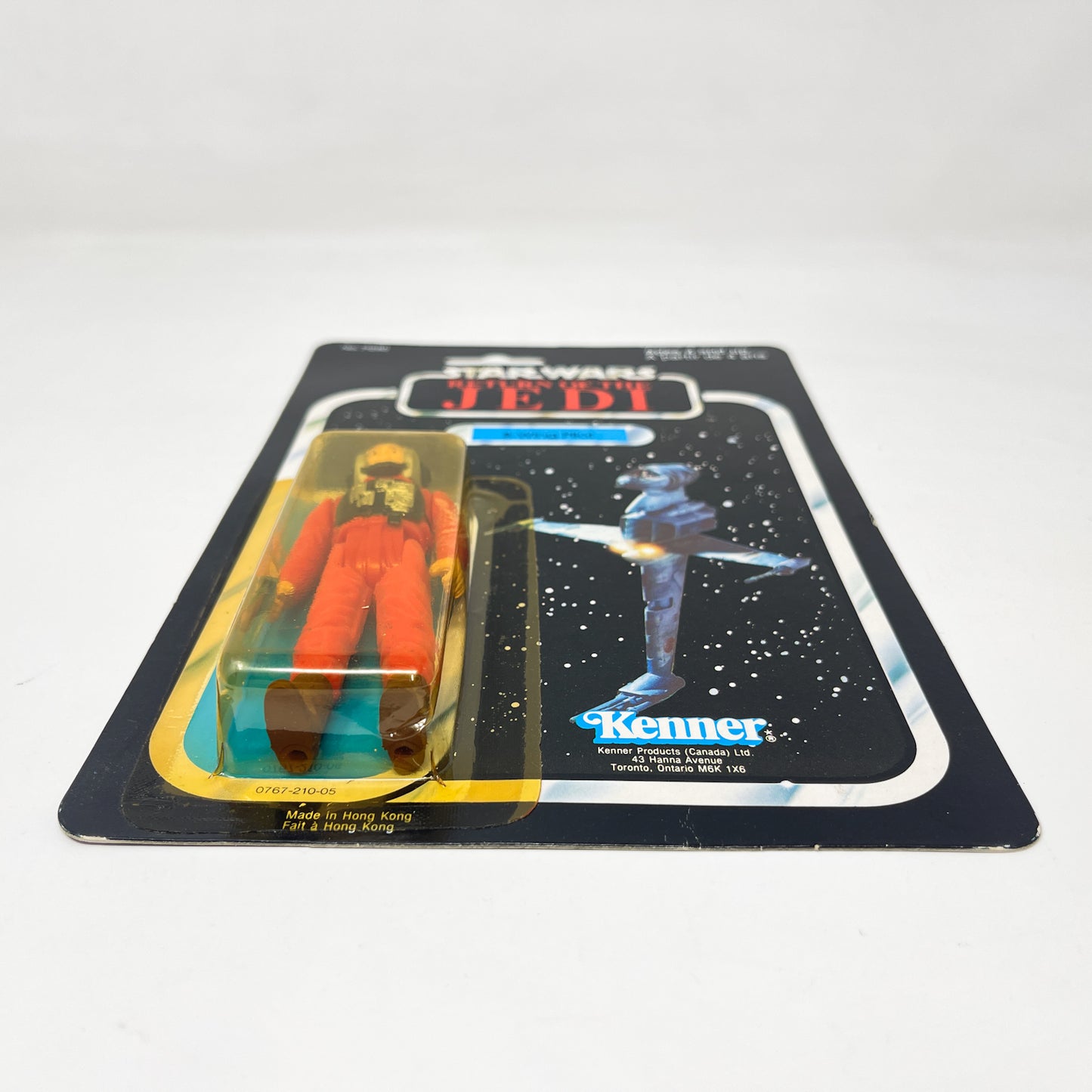 B-Wing Pilot Canadian ROTJ 77A Back - Mint on Card