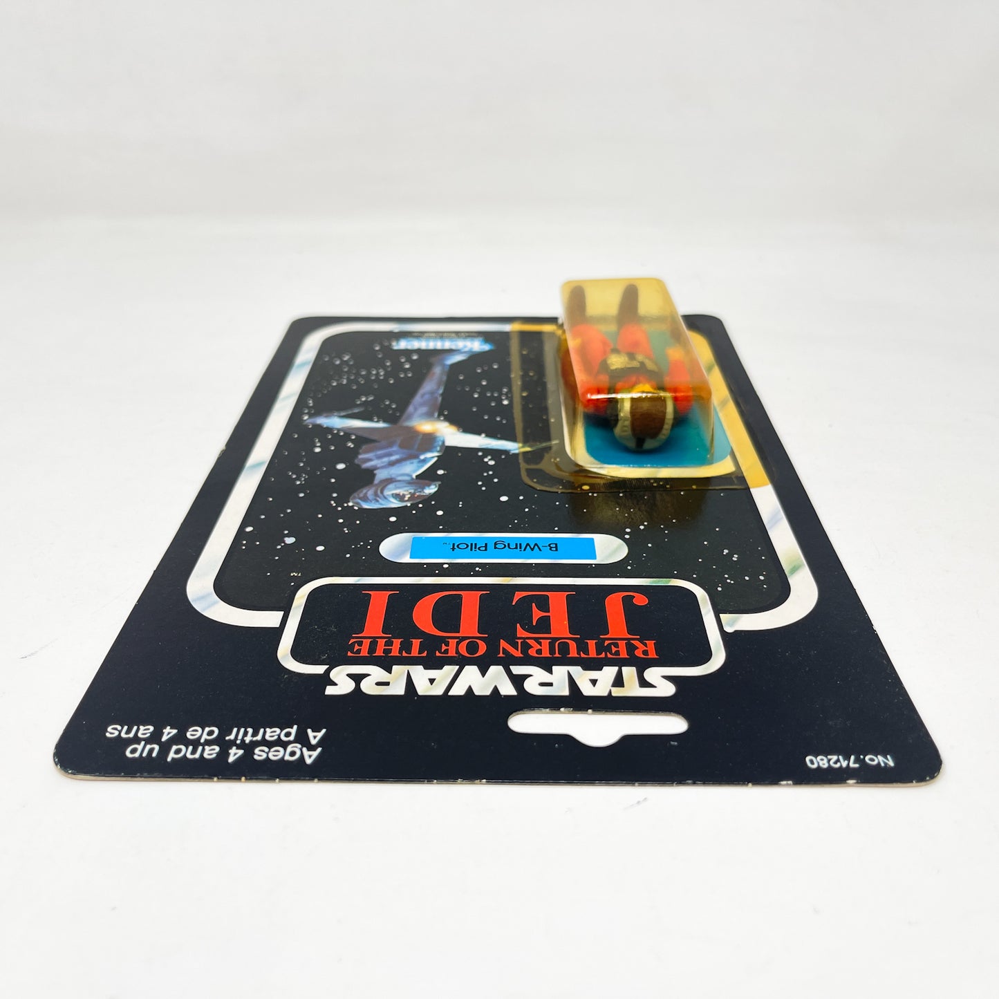 B-Wing Pilot Canadian ROTJ 77A Back - Mint on Card