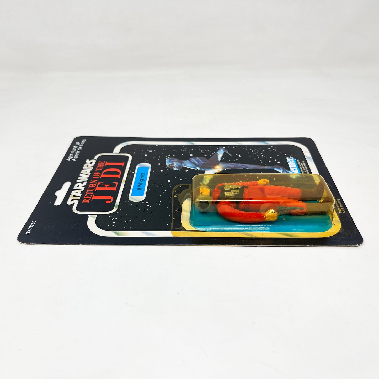 B-Wing Pilot Canadian ROTJ 77A Back - Mint on Card