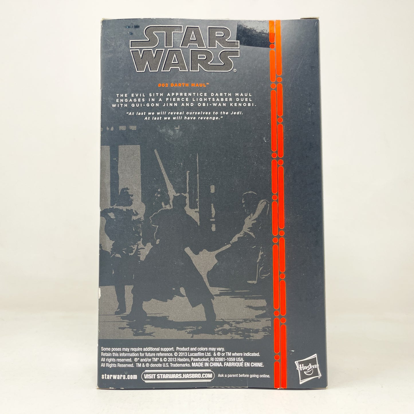 Darth Maul #02 - Orange Line - Hasbro Black Series (2013)