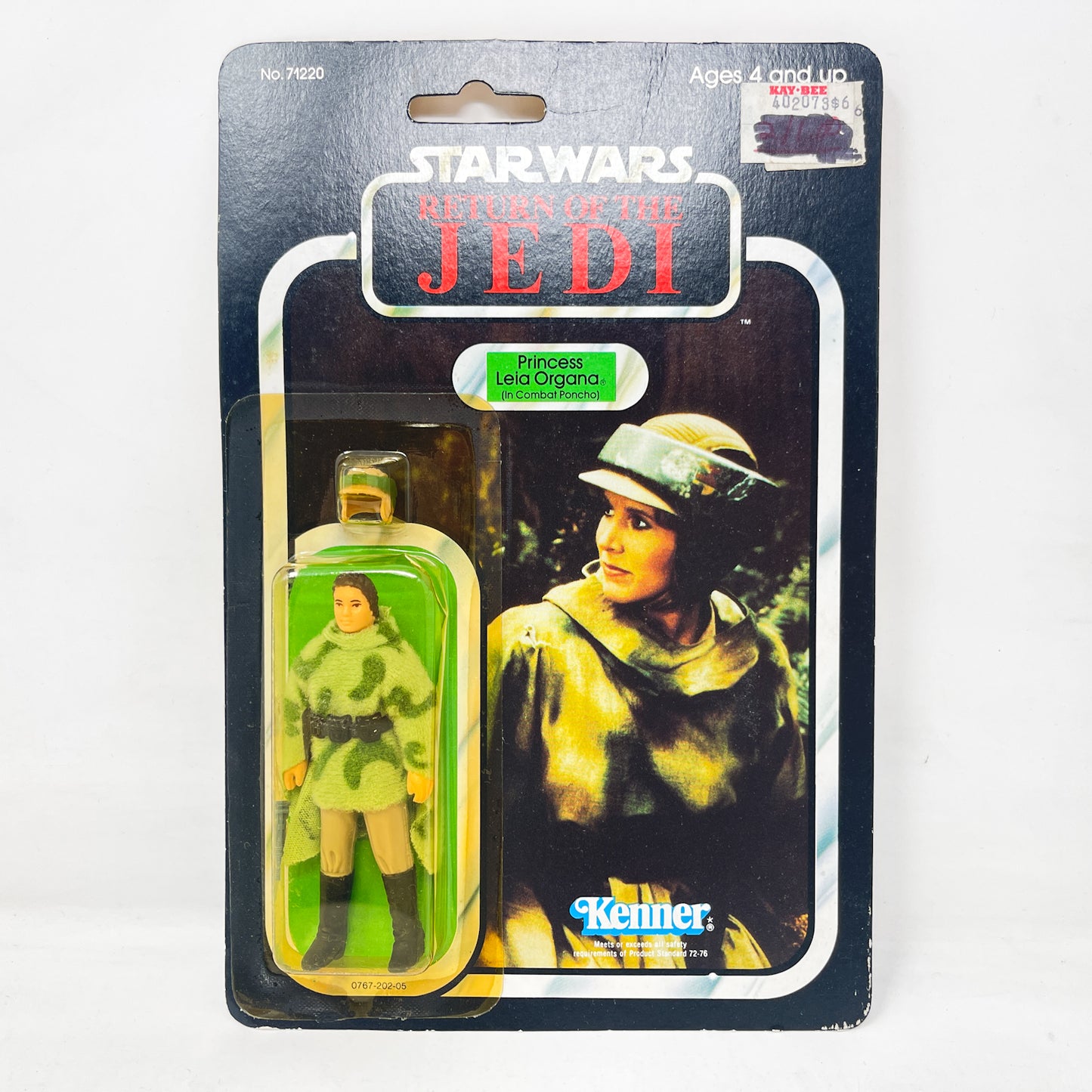 Leia in Combat Poncho ROTJ 77A-back  - Mint on Card