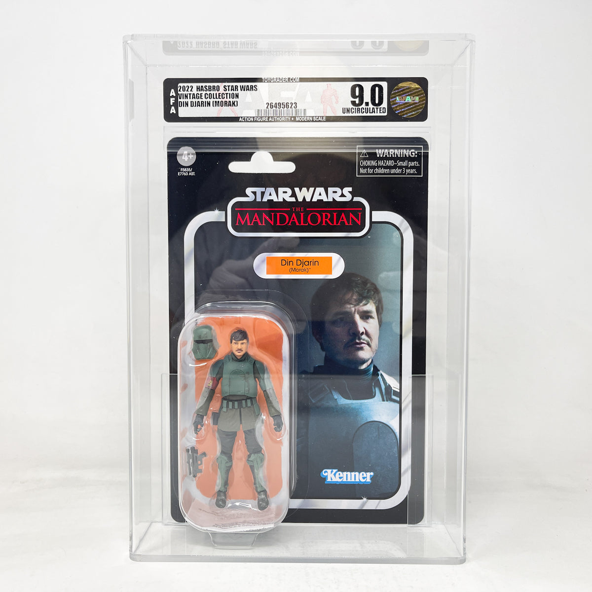 VC251 Din Djarin (Morak) AFA Graded 9.0 - The Vintage Collection Hasbro Star Wars