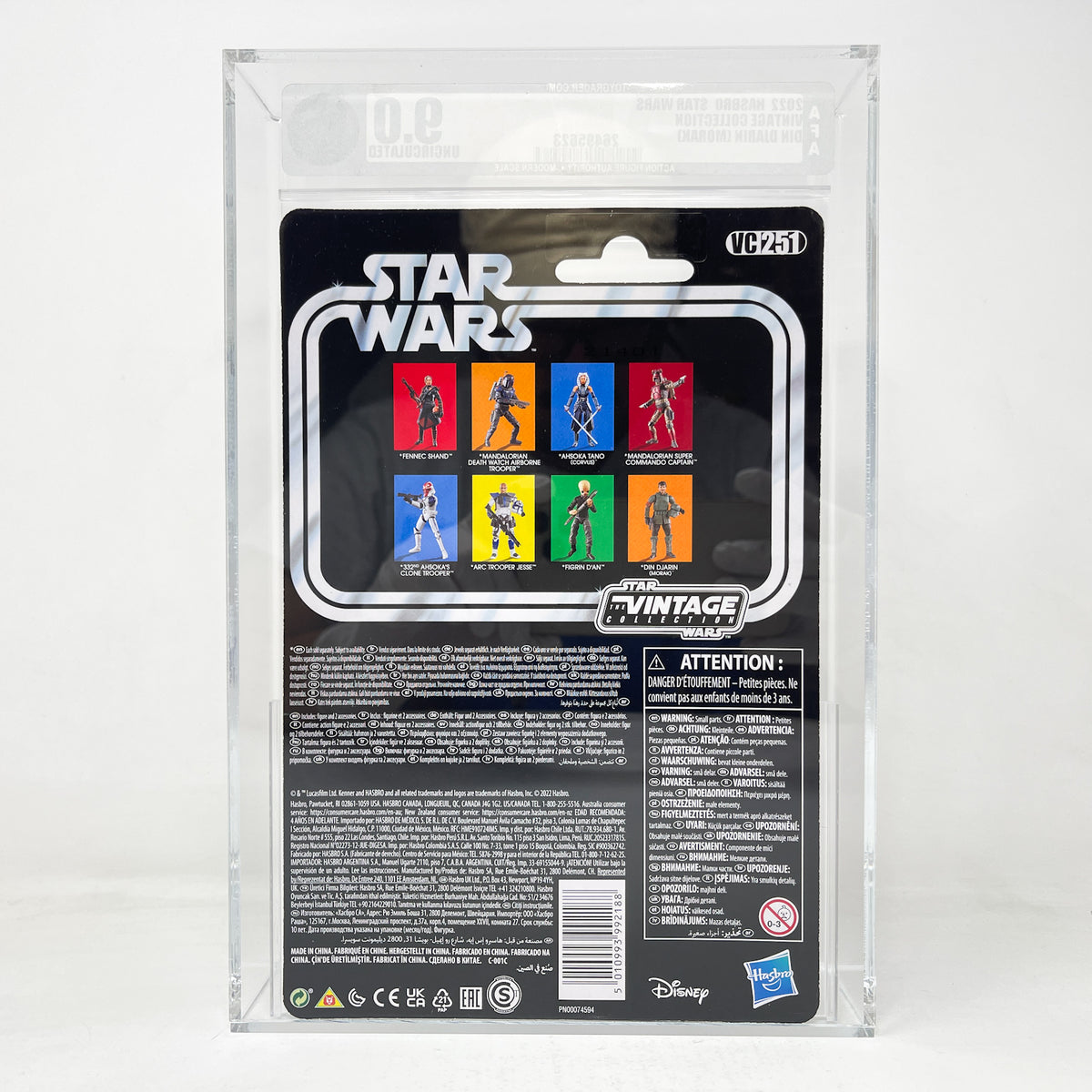 VC251 Din Djarin (Morak) AFA Graded 9.0 - The Vintage Collection Hasbro Star Wars