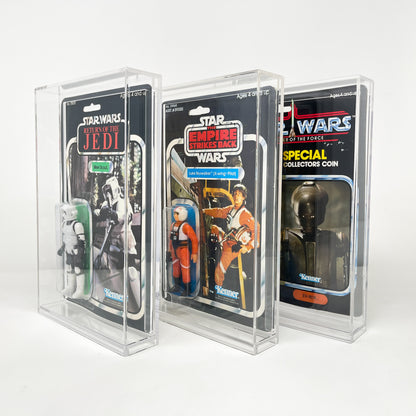 NEW -> Thin MOC Acrylic Case for Vintage Star Wars Figures