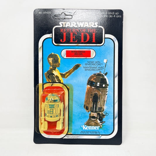 R2-D2 Sensorscope Kenner Canada ROTJ 77A-back  - Mint on Card - Vintage Kenner (1983)