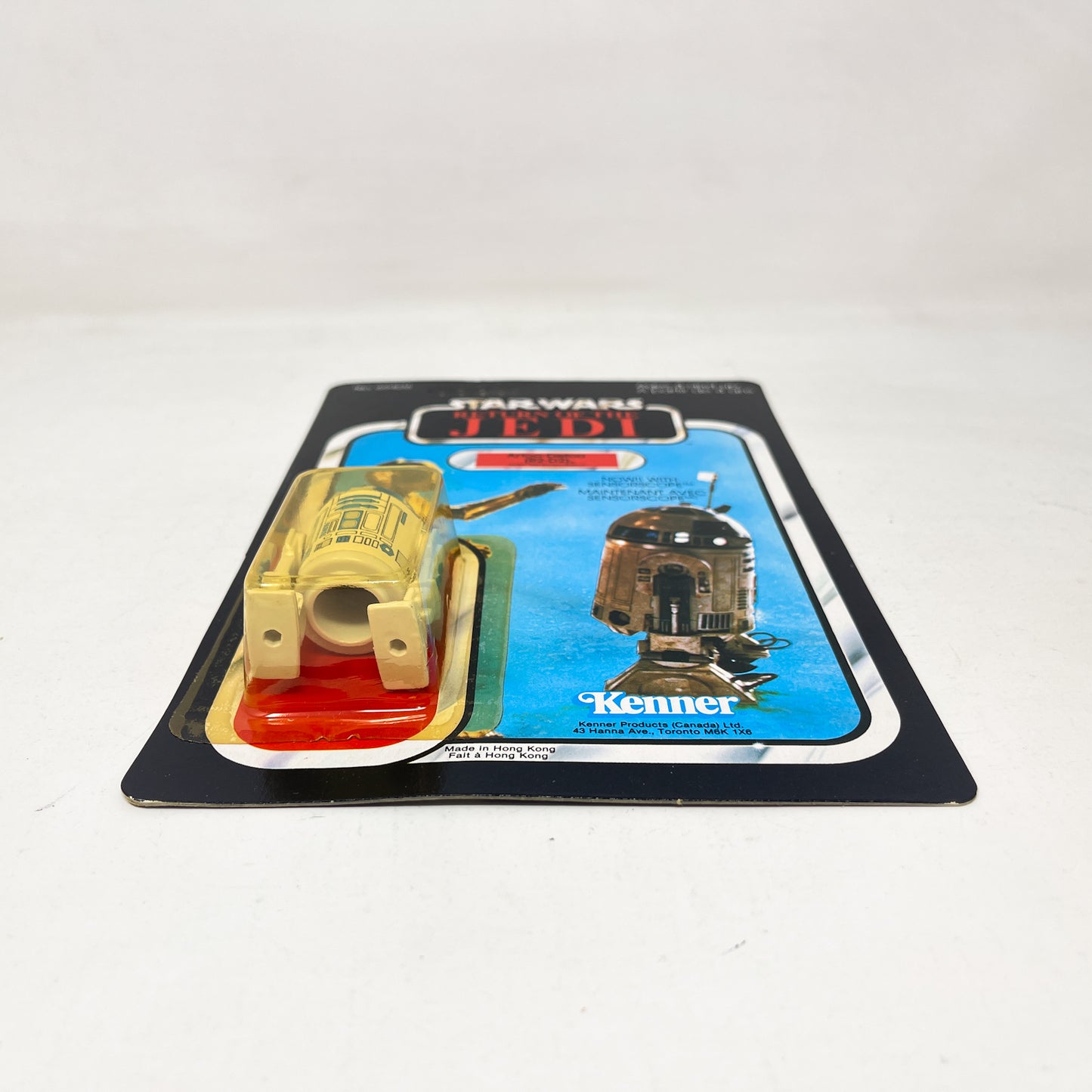 R2-D2 Sensorscope Kenner Canada ROTJ 77A-back  - Mint on Card - Vintage Kenner (1983)