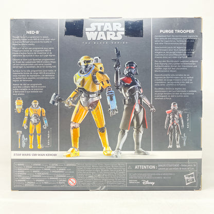 NED-B & Purge Trooper (Carbonized) Deluxe - Hasbro Black Series (2023)