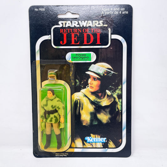 Leia in Combat Poncho (Endor) 77A Canadian - Mint on Card