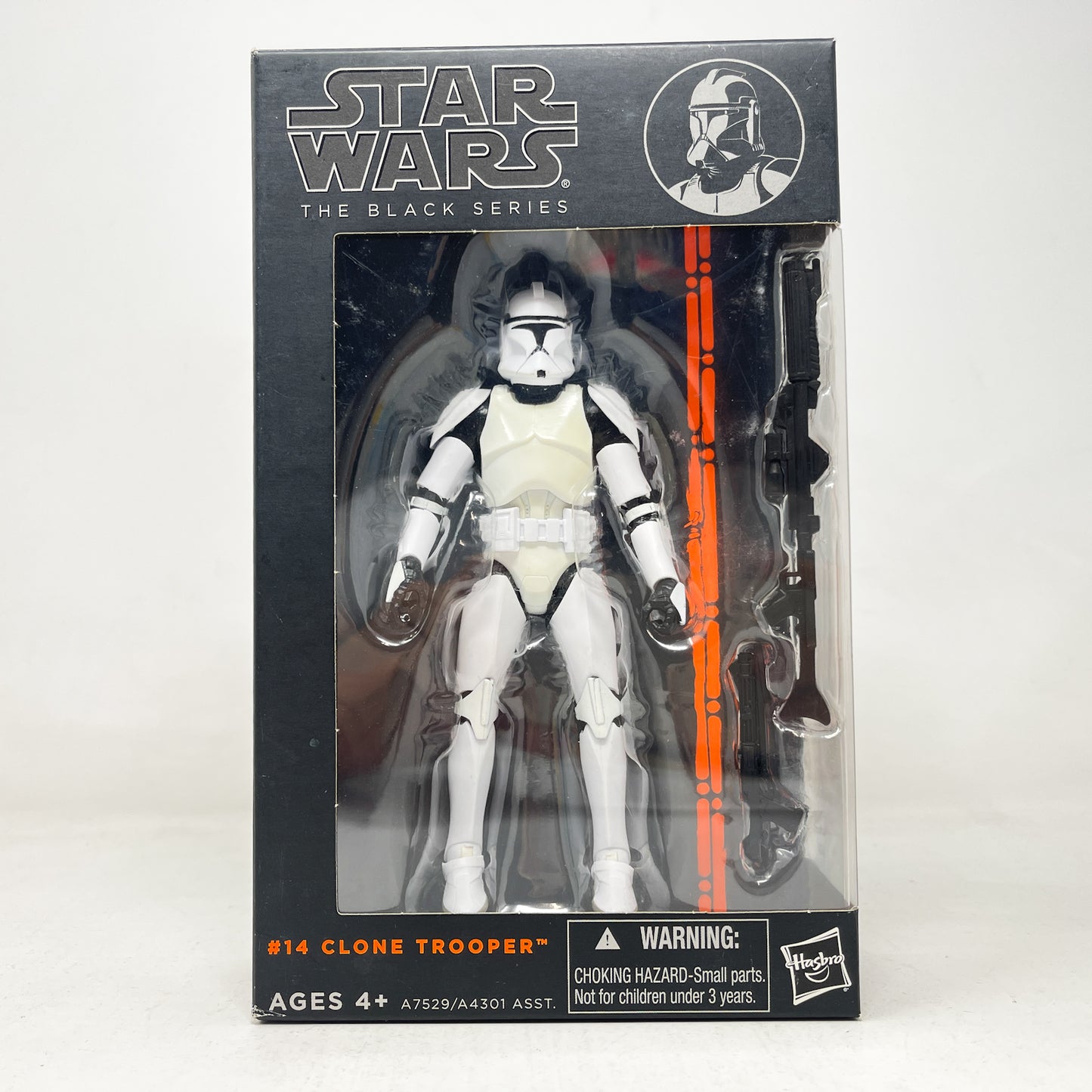 Clone Trooper #14 - Orange Line - Hasbro Black Series (2014)