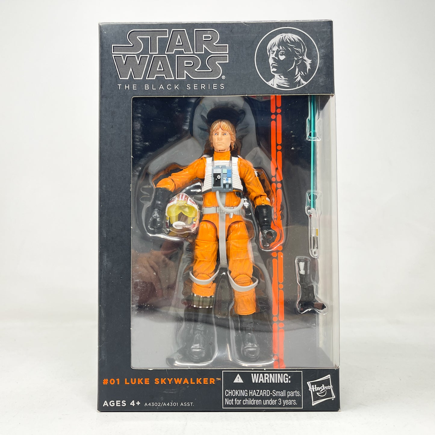 Luke Skywalker (X-Wing Pilot) #01 - Orange Line - Hasbro Black Series (2013)