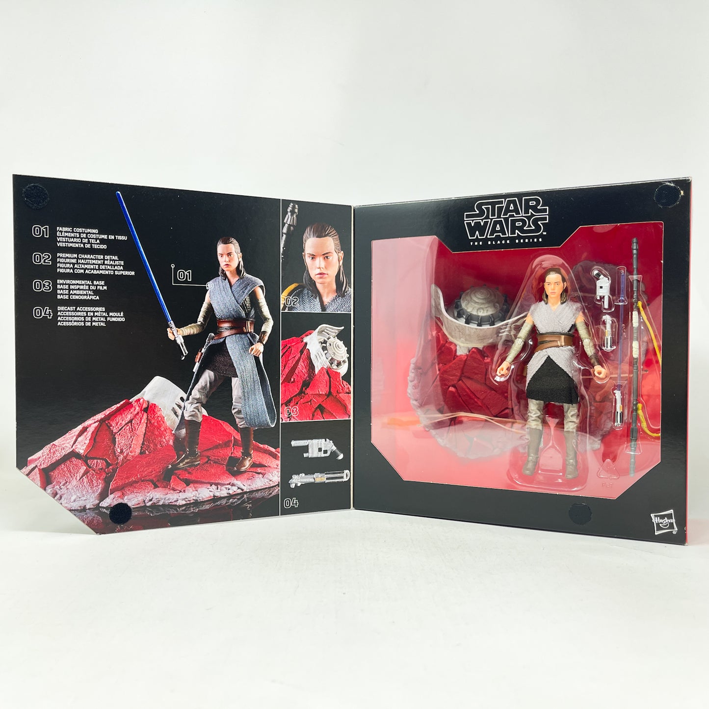 Rey Jedi Training on Crait - Hasbro Black Series (2017)