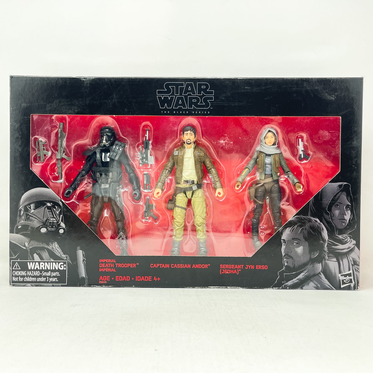 Death Trooper, Captain Cassian, Jyn Erso (Rogue One) Target 3 Pack Box Set - Hasbro Black Series (2016)