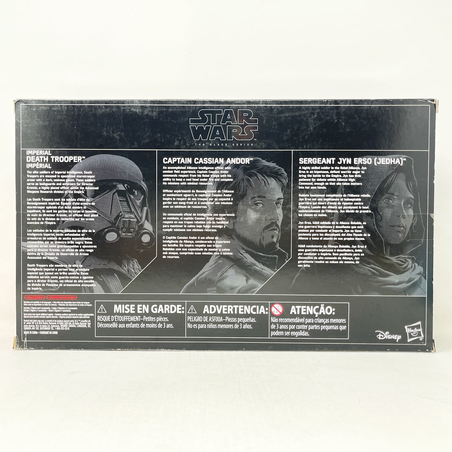 Death Trooper, Captain Cassian, Jyn Erso (Rogue One) Target 3 Pack Box Set - Hasbro Black Series (2016)