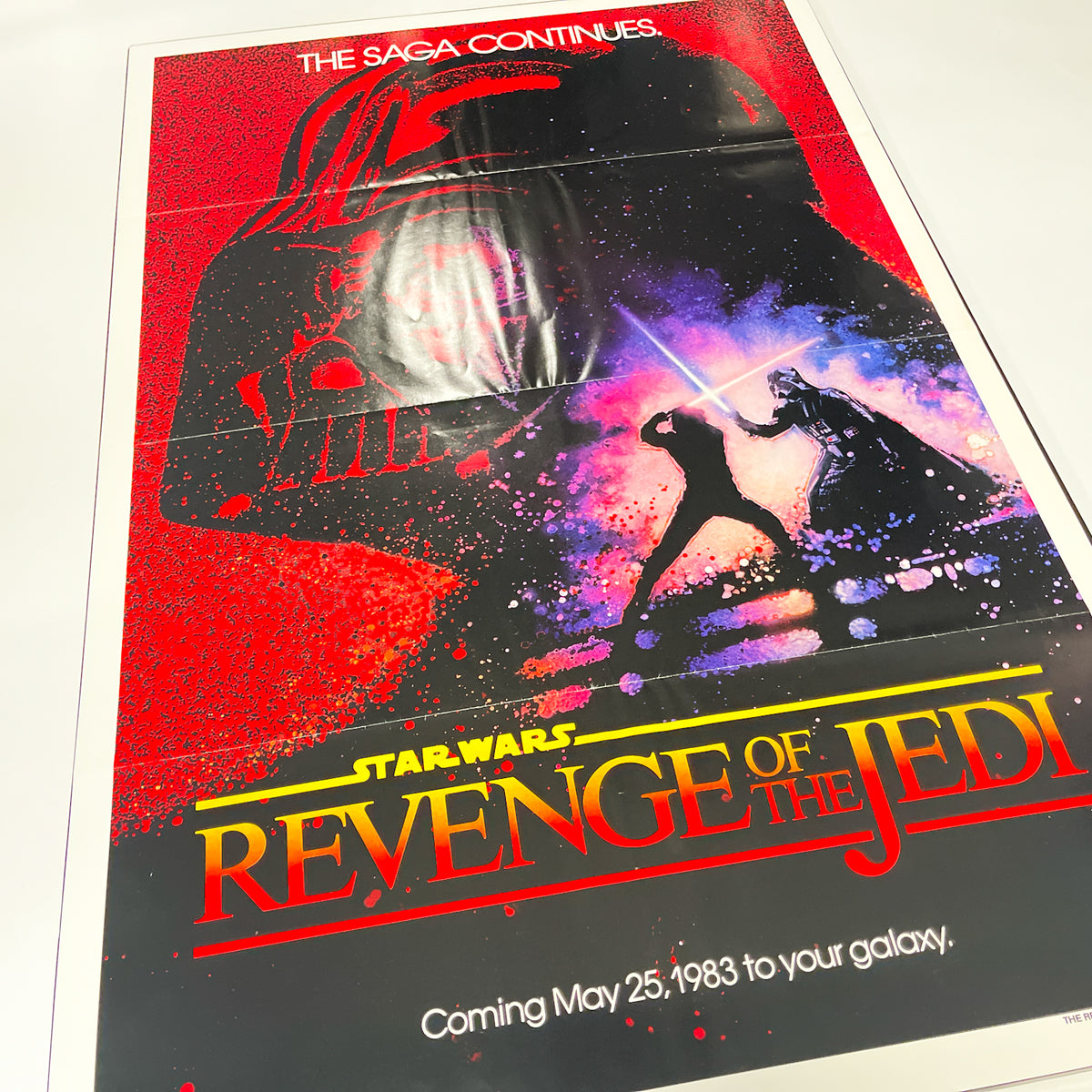 Revenge of the Jedi Teaser One Sheet Poster (Dated, Tri-Fold) (1982)