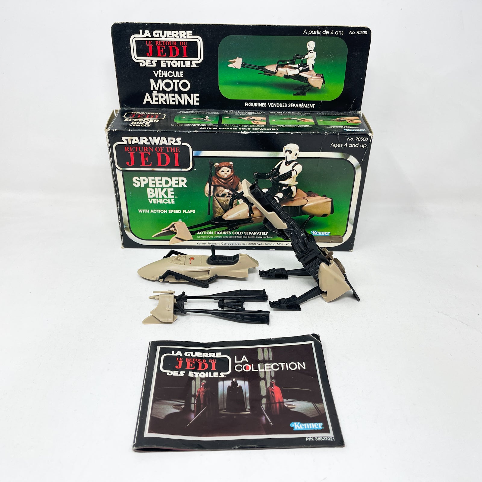Vintage Speeder Bike Complete in Canadian Box Star Wars Kenner For