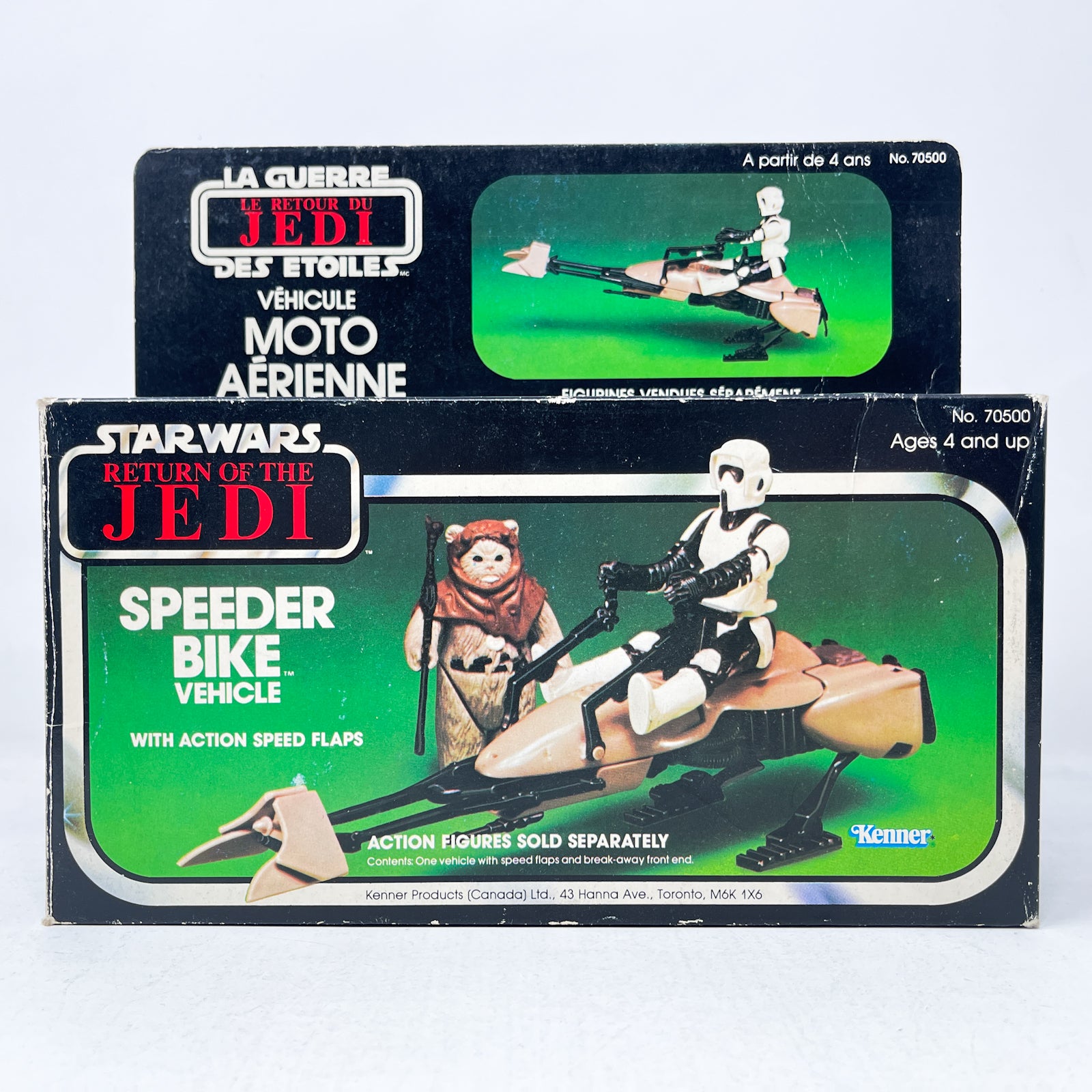 Vintage Speeder Bike Complete in Canadian Box Star Wars Kenner For