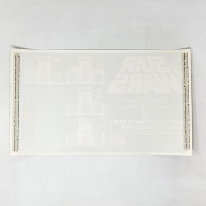 Coca-Cola Canada Star Wars Store Display Poster/Counter Mat (1978)