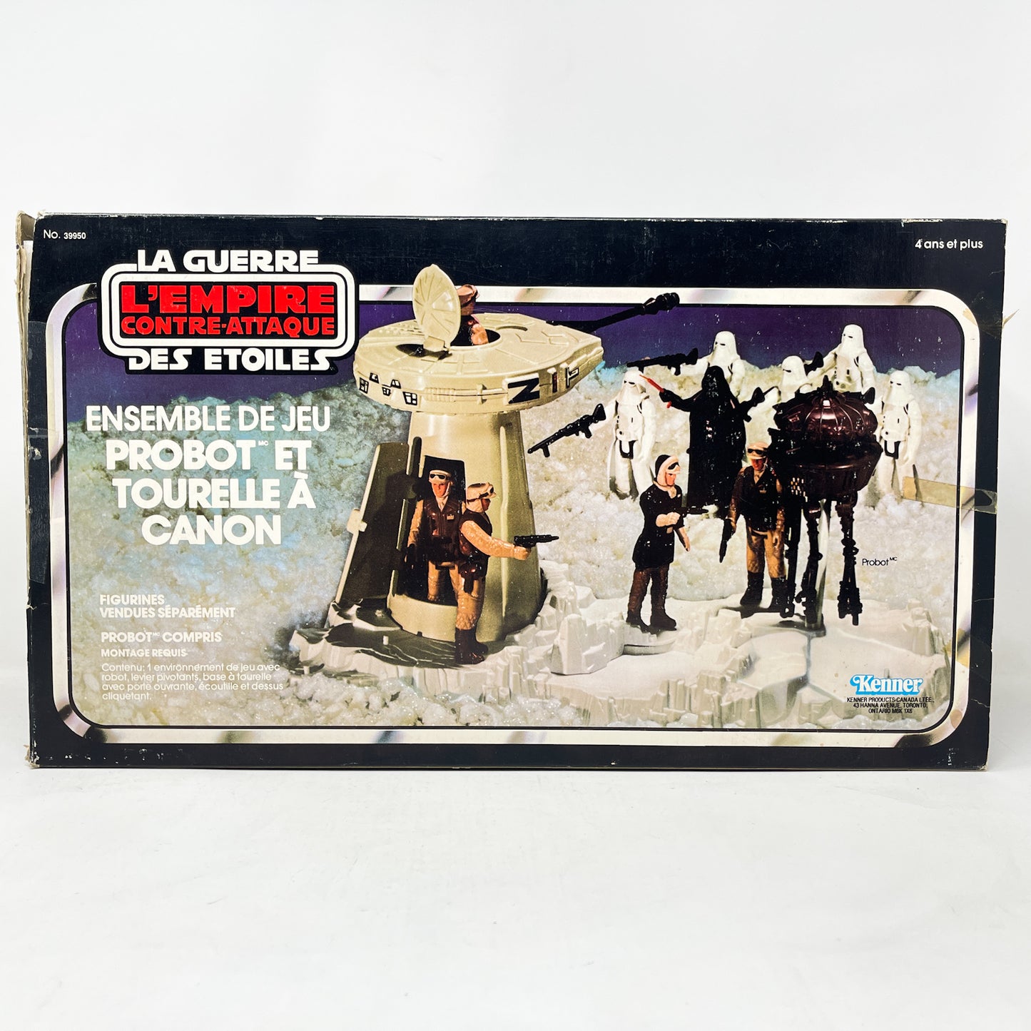 Hoth Gun Turret and Probot Playset - Complete in Canadian Box - Vintage Kenner (1980)