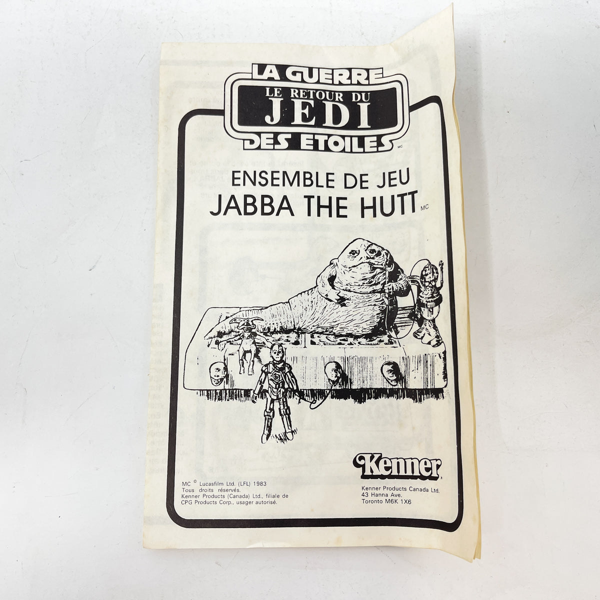 Jabba the Hutt Playset - Complete in Canadian Box - Vintage Kenner (1983)