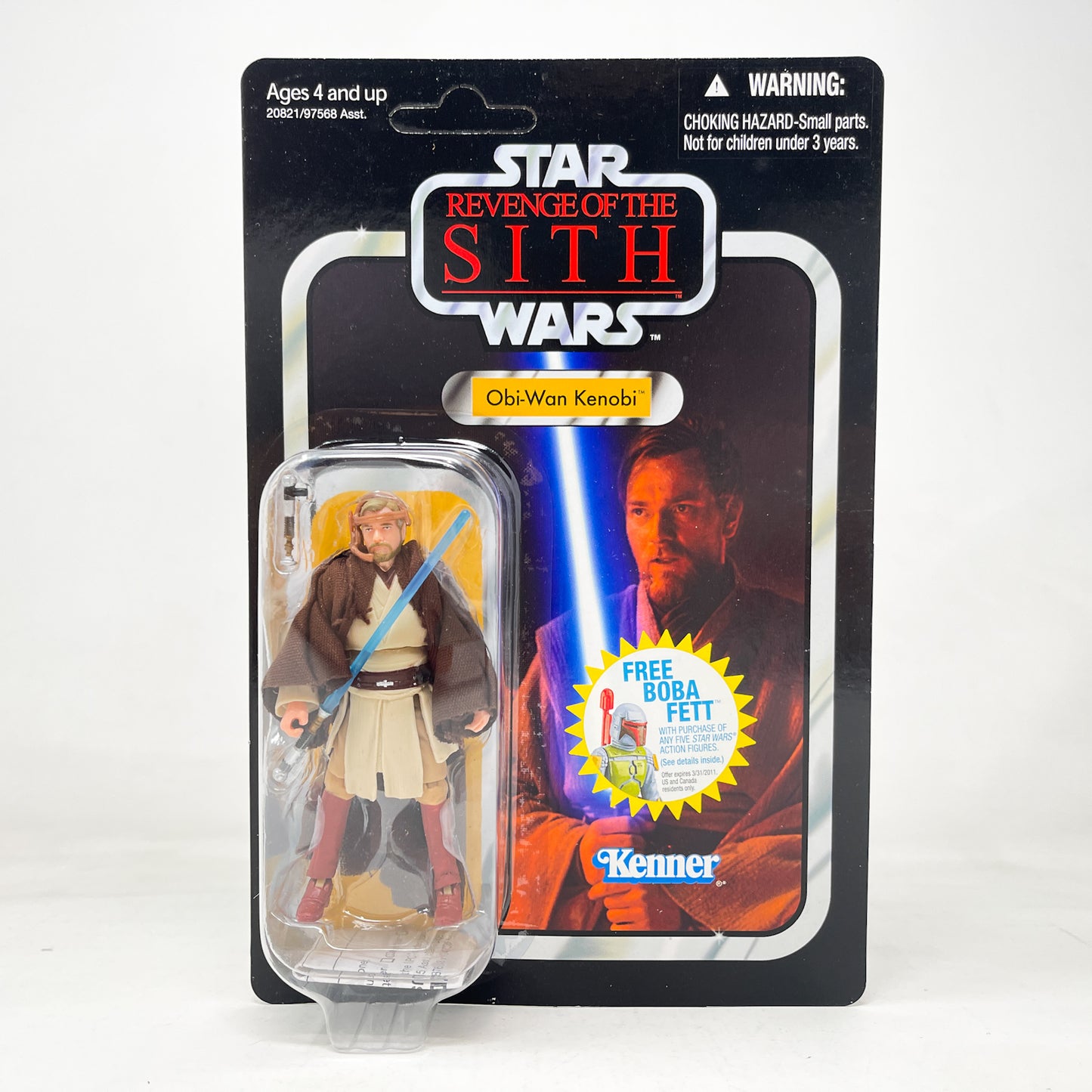 VC016 Obi Wan Kenobi - ROTS (2010) w/ Boba Fett Offer - The Vintage Collection