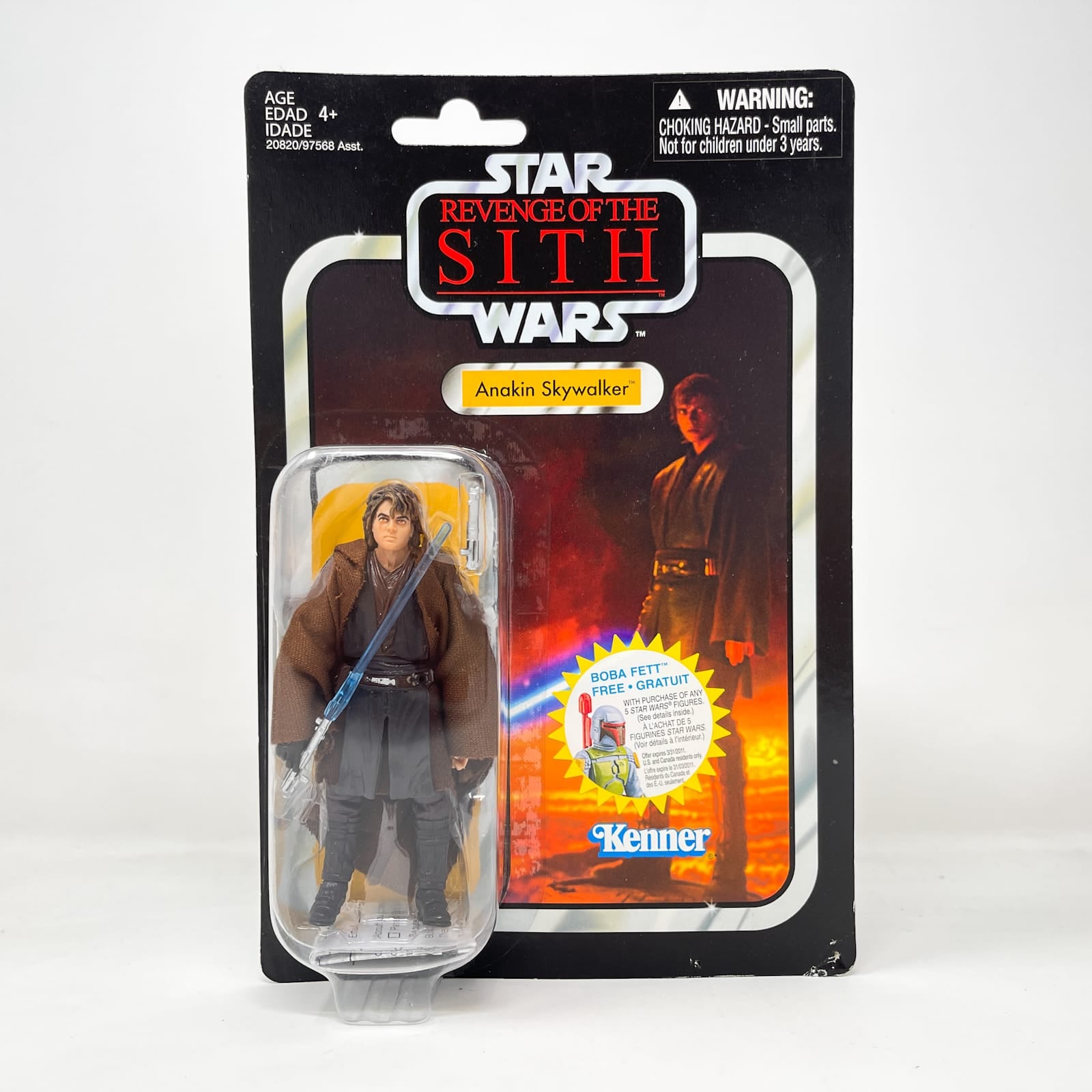 Vintage Hasbro Star Wars Vintage Collection Carded VC013 Anakin Skywalker - ROTS (2010) Canadian w/ Corrected Offer - The Vintage Collection