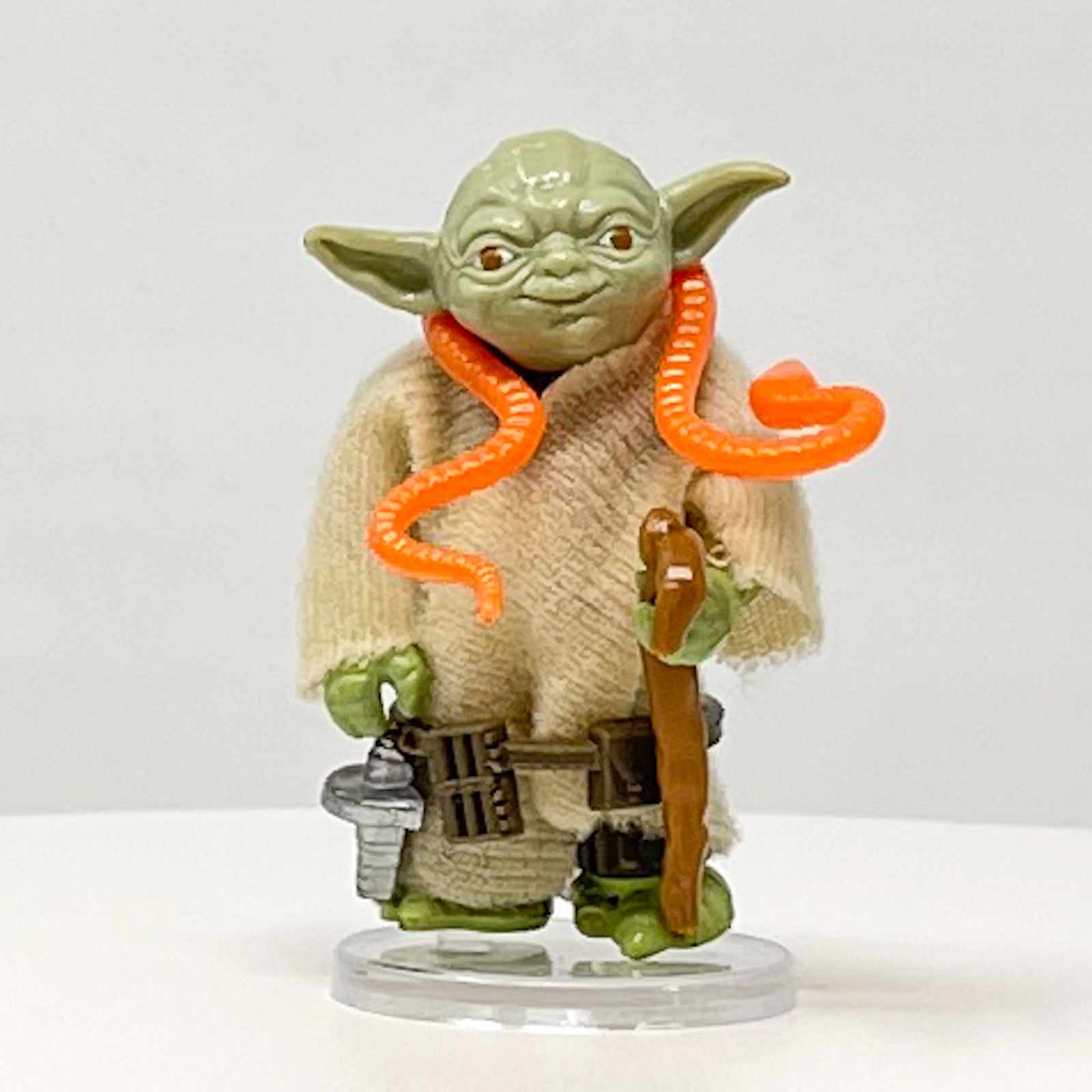 Yoda with Orange Snake Loose Complete Vintage Star Wars Action
