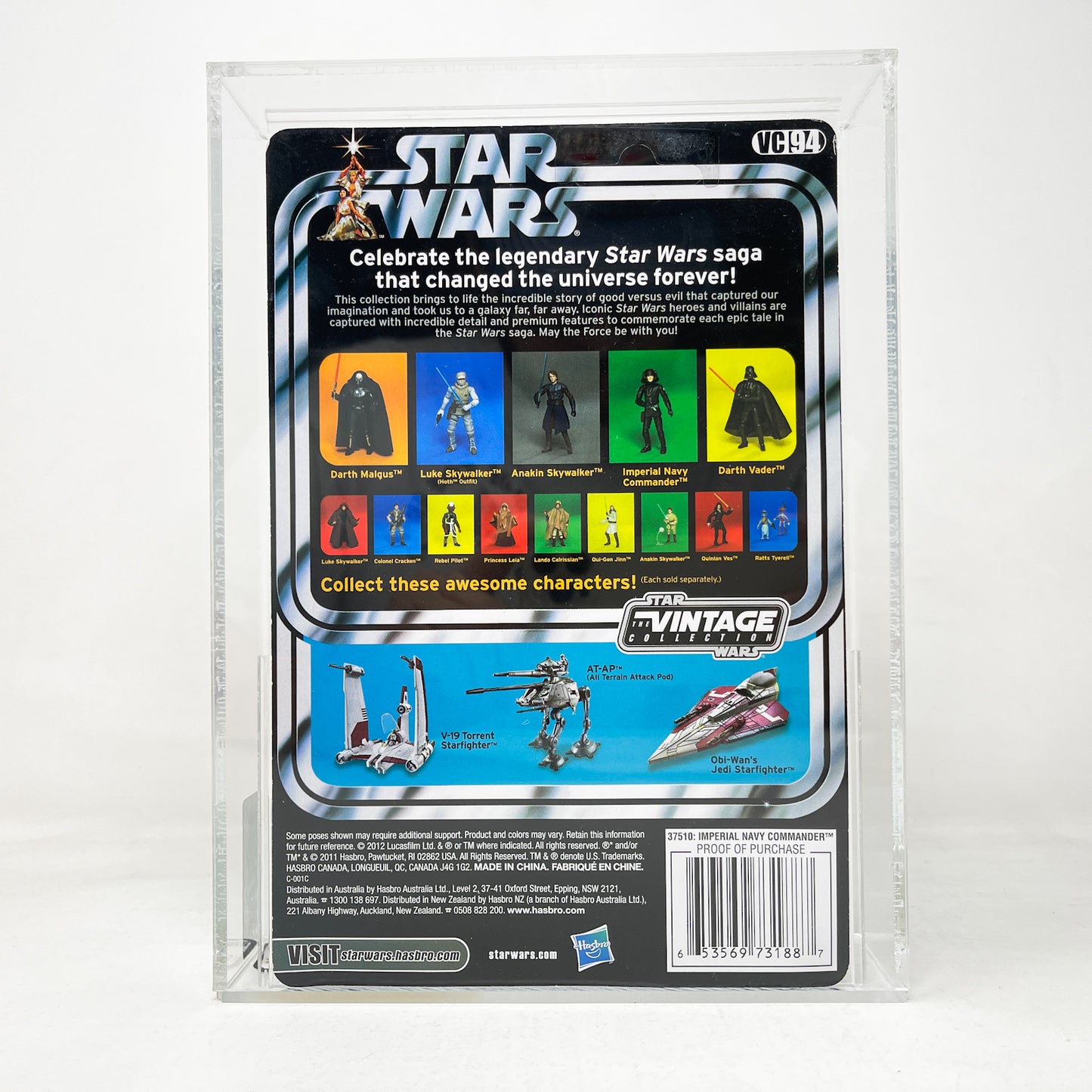 VC094 Imperial Navy Commander GRADED AFA 8.5 - Hasbro Vintage Collection (2012)