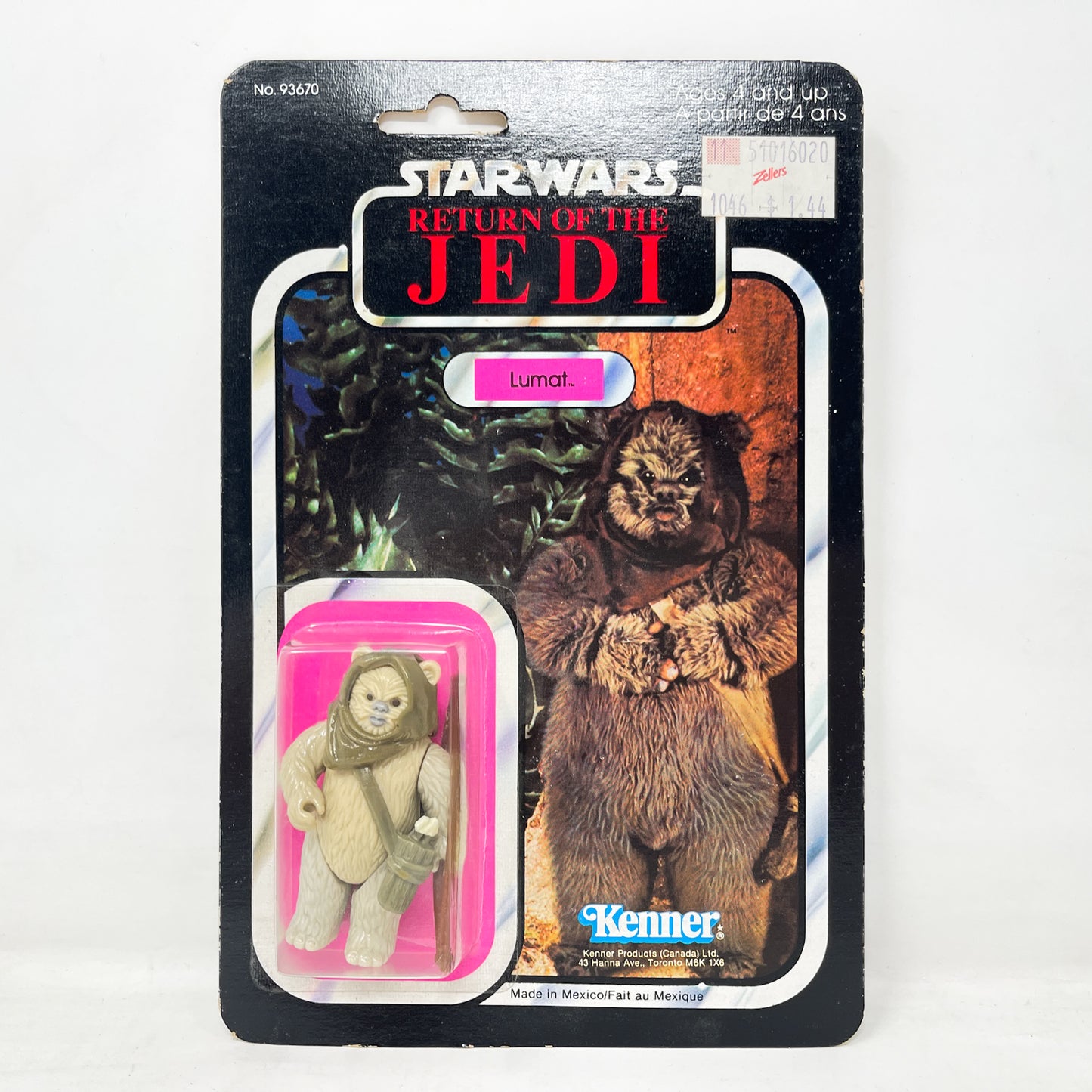 Lumat on ROTJ 77-back Kenner Canada - Mint on Card - Vintage Star Wars 1984