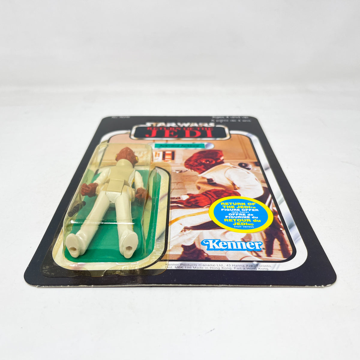 Admiral Ackbar ROTJ 65A Canadian - Mint on Card - Vintage Kenner 1983
