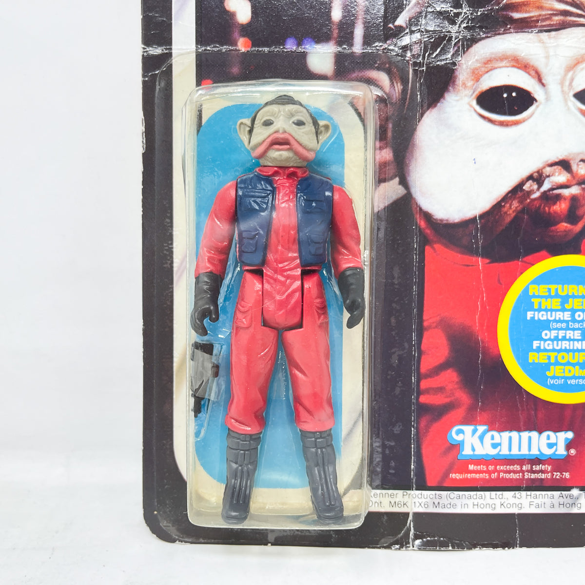Nien Nunb ROTJ 65A Back Canadian - MOC