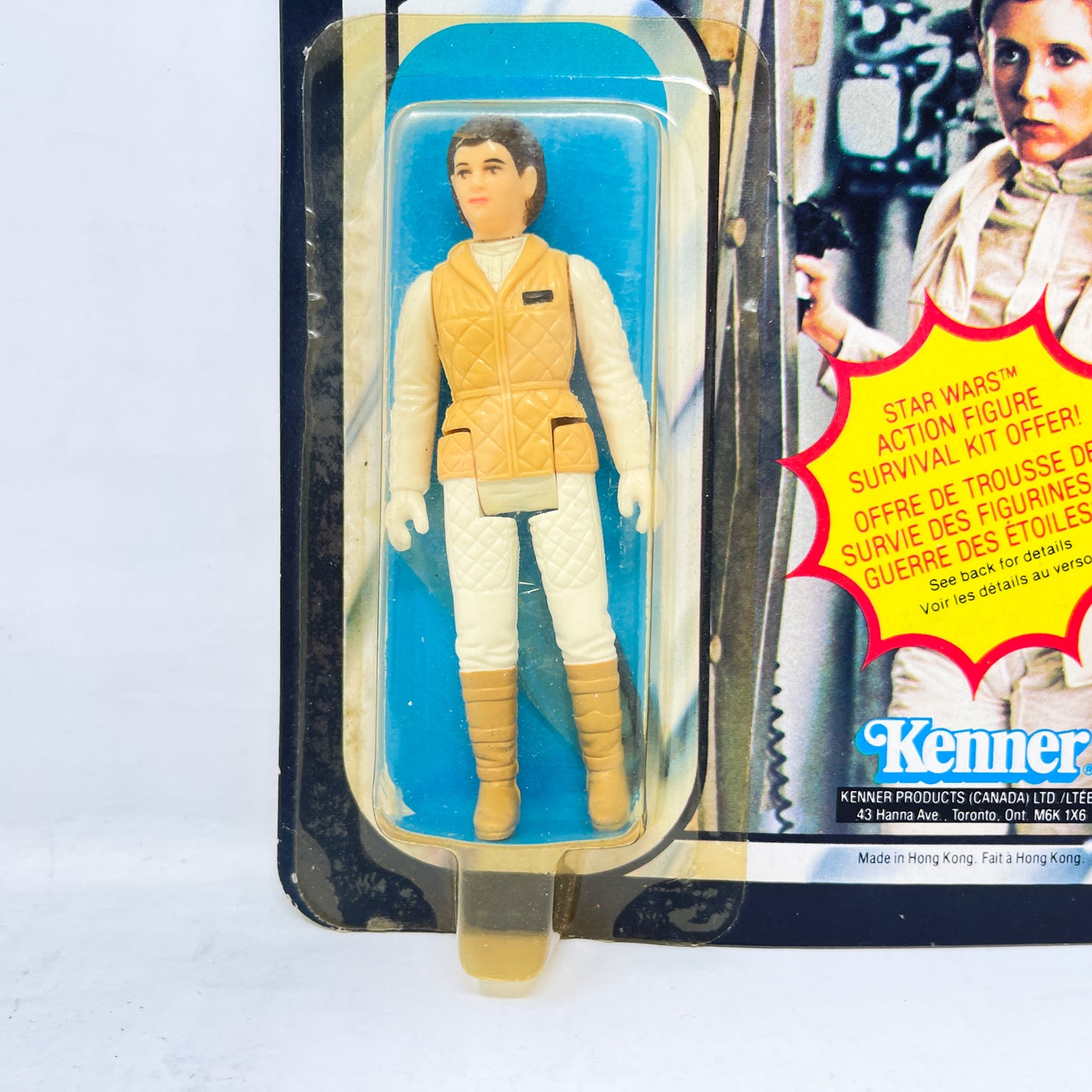 Leia (Hoth Outfit) ESB 41A-back Canadian Cardback - Mint on Card - Vintage Kenner 1981