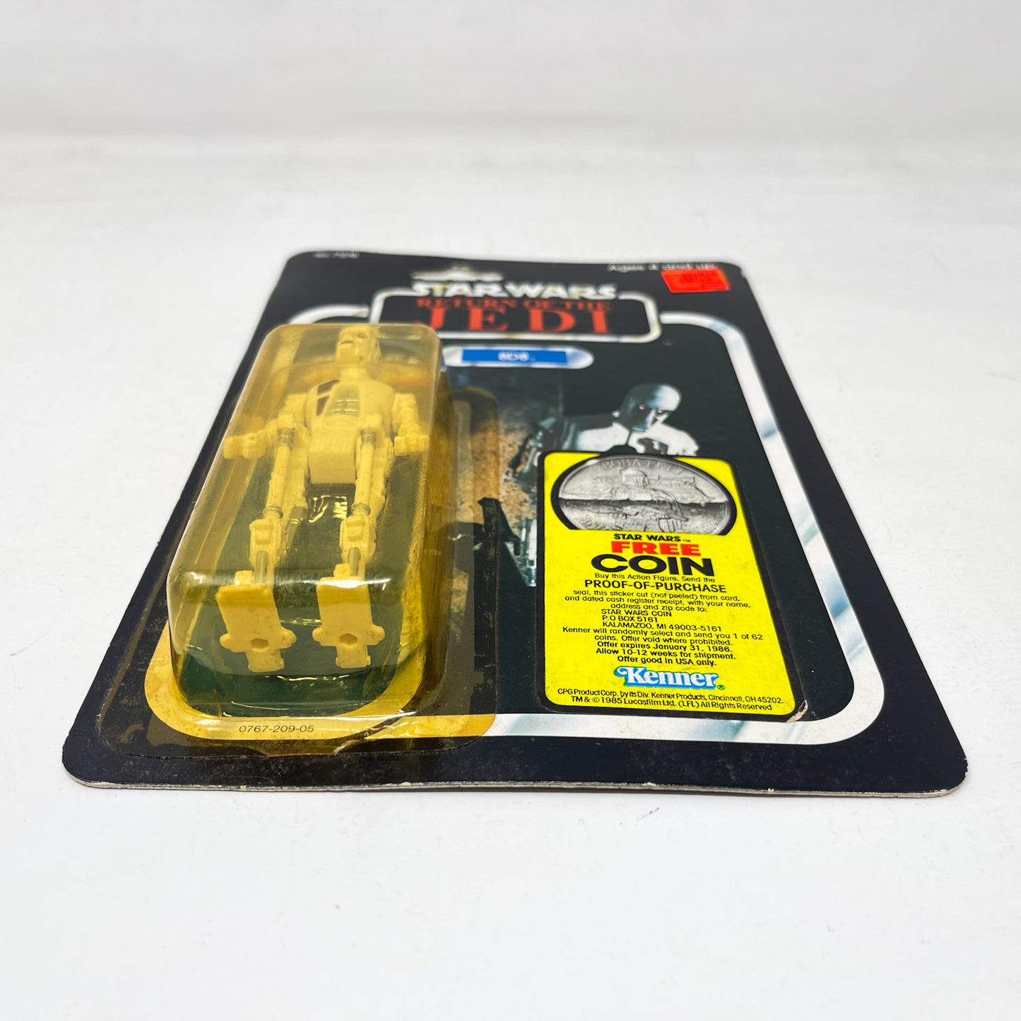 8D8 ROTJ 77A-back Coin Offer - Mint on Card - Vintage Kenner (1983)