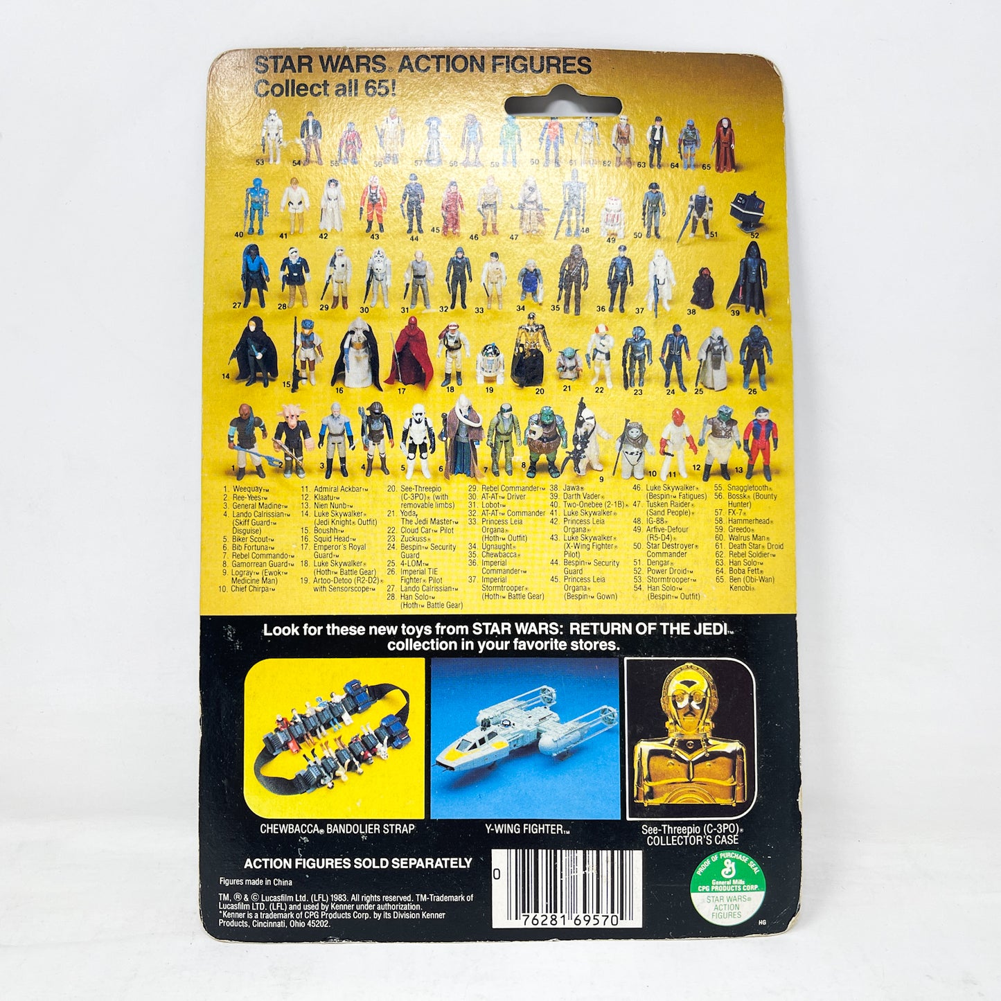 Lando Calrissian (w/ Teeth) ROTJ 65B - Mint on Card - Vintage Kenner (1983)