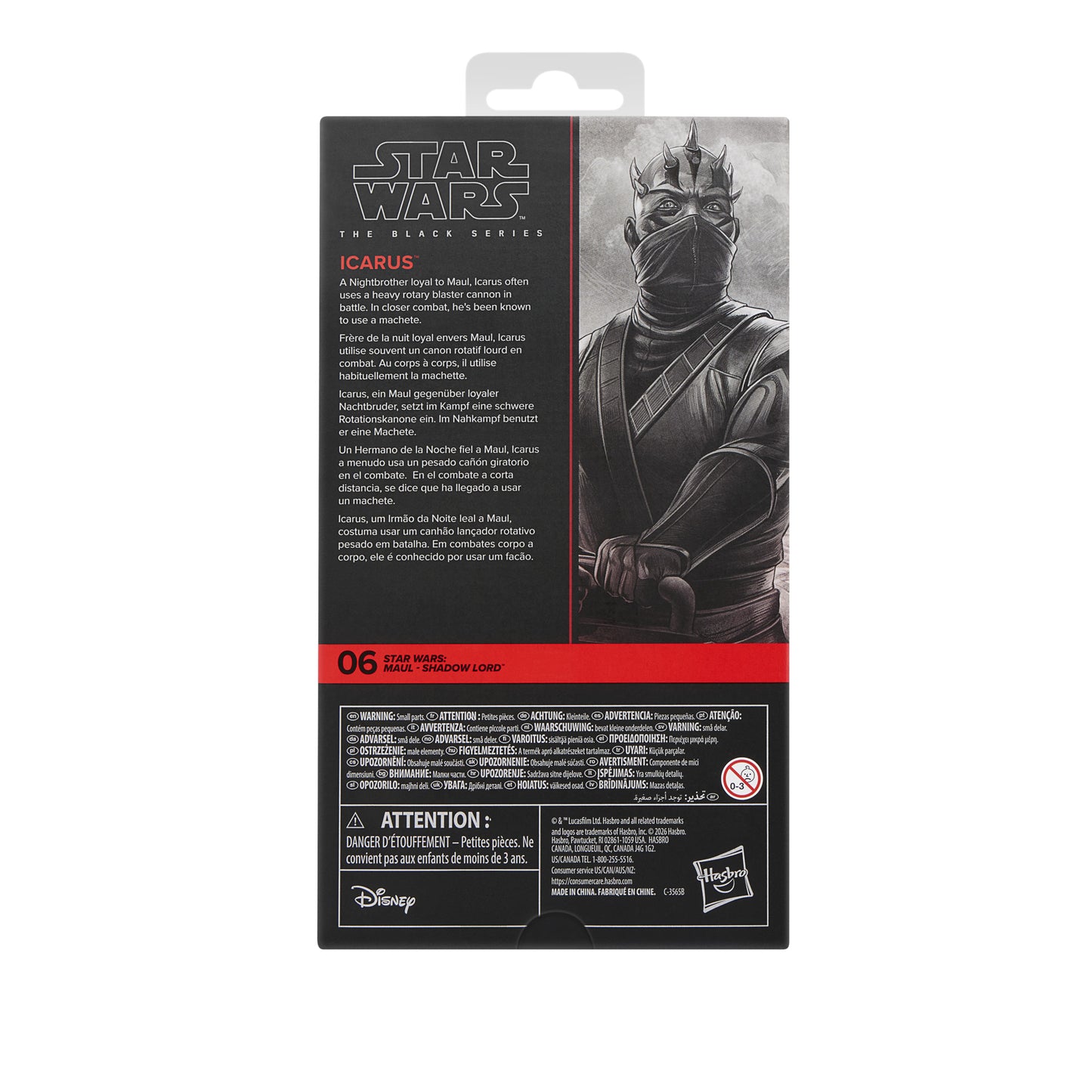 Pre-Order Icarus (Maul Shadow Lord #06) - Hasbro Black Series (2026)