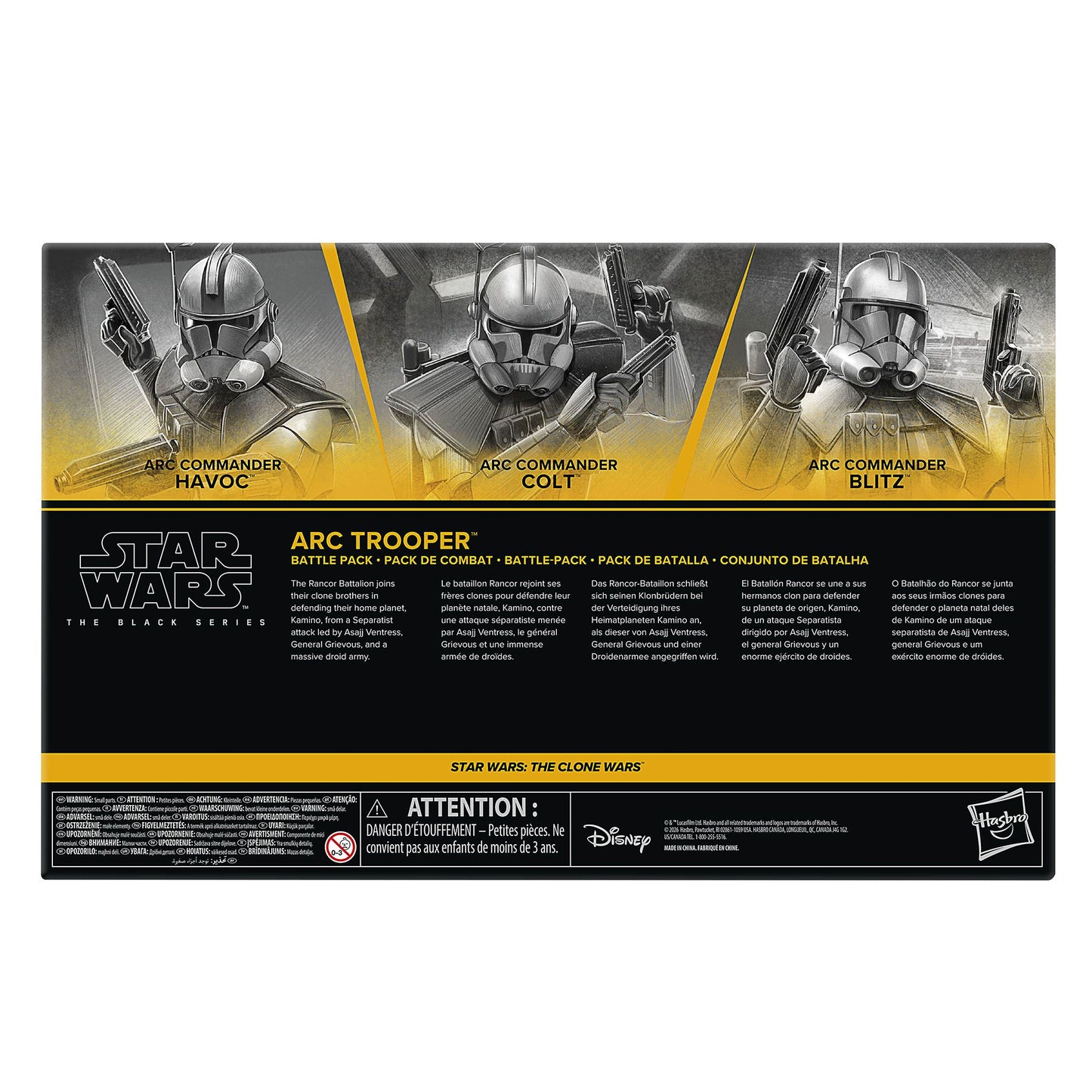Pre-Order ARC Trooper Battle Pack (Havoc, Colt, Blitz) - Hasbro Black Series (2026)