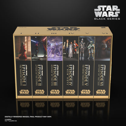 Pre-Order Saga Collection VHS Multipack (Episodes I to VI) - Hasbro Black Series (2027)