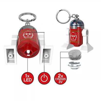 LEGO Star Wars Holiday R2-D2 Keychain Flashlight