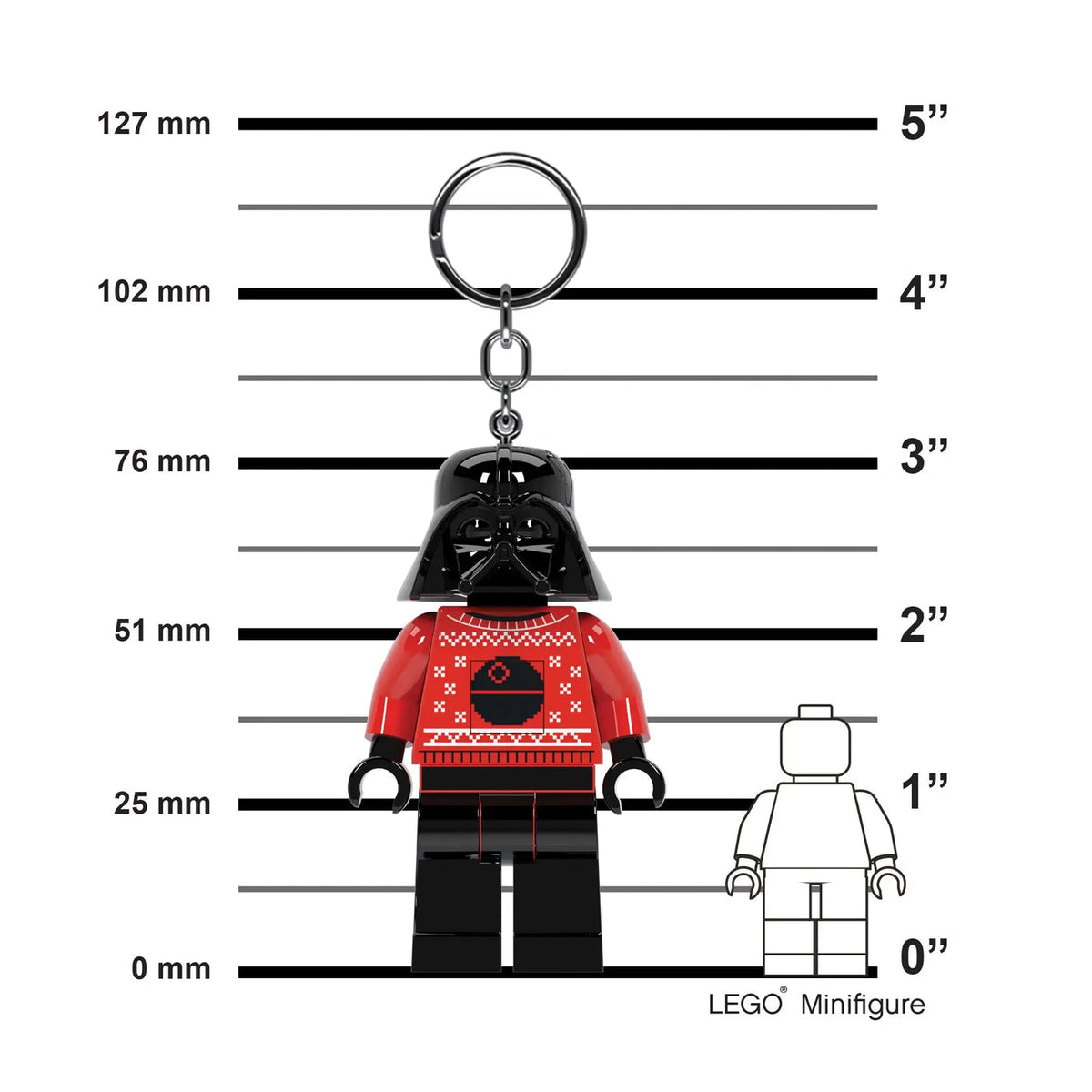 LEGO Star Wars Holiday Darth Vader Keychain Flashlight