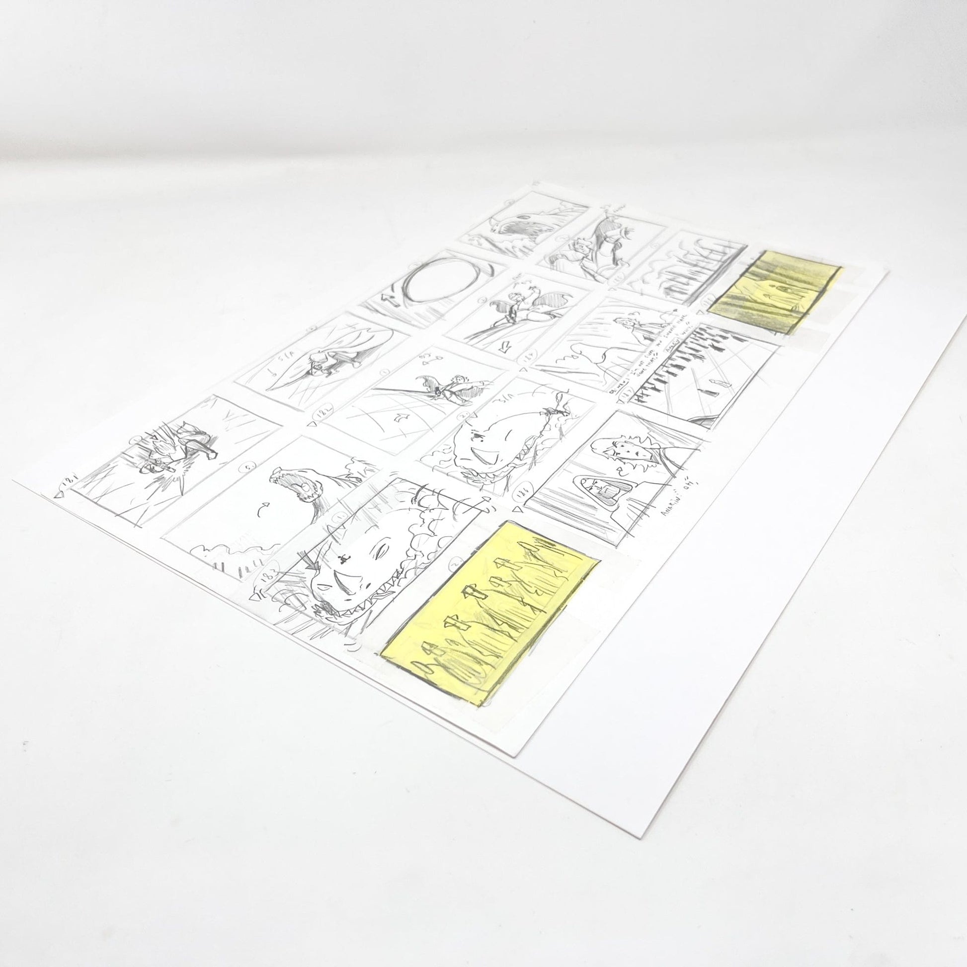 Vintage 4th Moon Toys Star Wars Pre-Production Tartakovsky Clone Wars Original Pre-Production Storyboard A