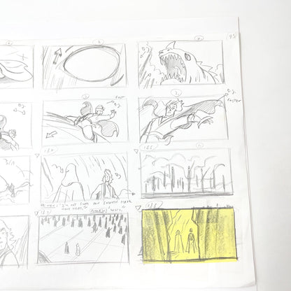 Vintage 4th Moon Toys Star Wars Pre-Production Tartakovsky Clone Wars Original Pre-Production Storyboard A