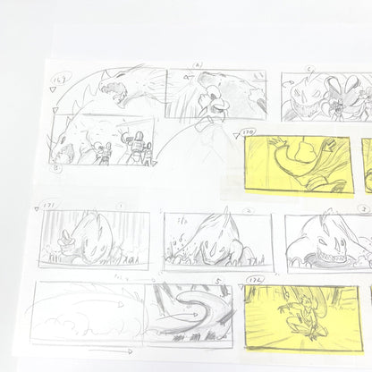 Vintage 4th Moon Toys Star Wars Pre-Production Tartakovsky Clone Wars Original Pre-Production Storyboard D