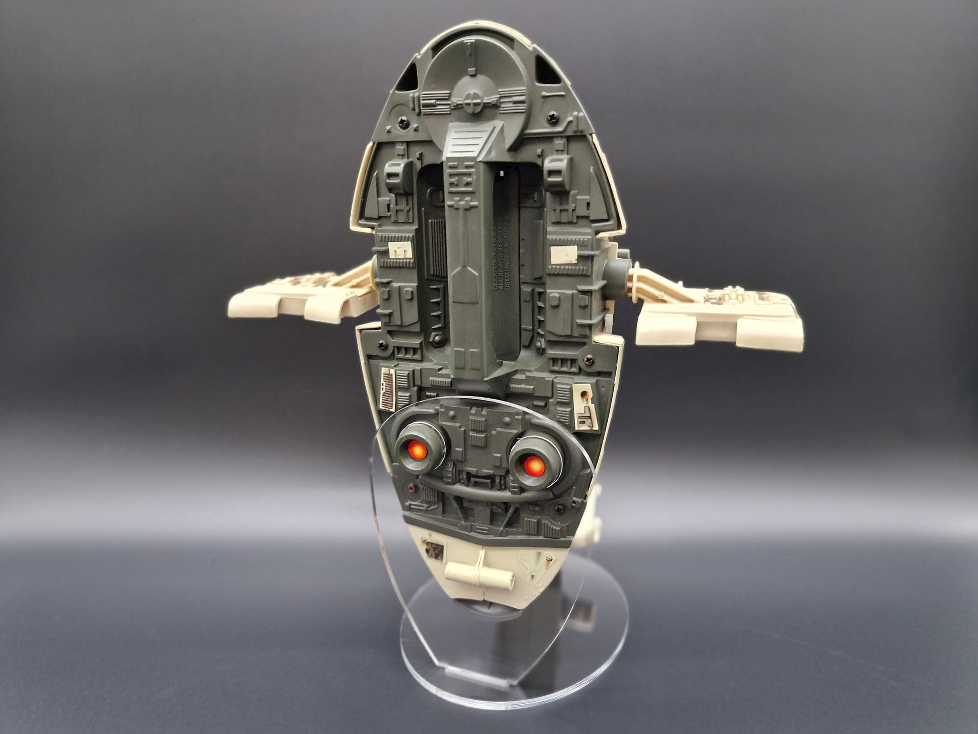 Vintage 4th Moon Toys Star Wars Supplies Acrylic Display Stand for Slave 1 (Vintage, POTF2, Shadows of the Empre, AOTC)