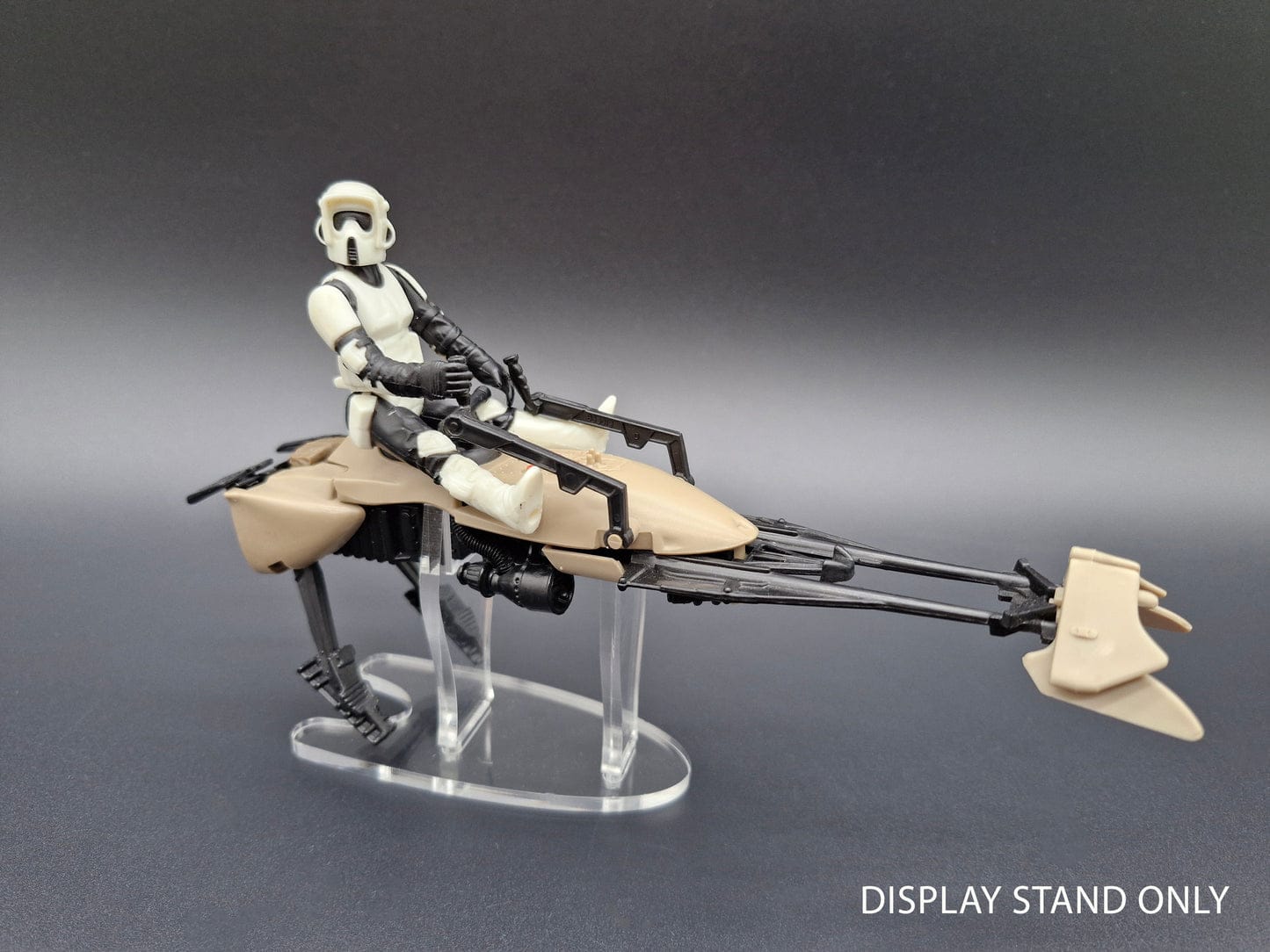 Vintage 4th Moon Toys Star Wars Supplies Acrylic Display Stand for Speeder Bike (Vintage, POTF2, Legacy)