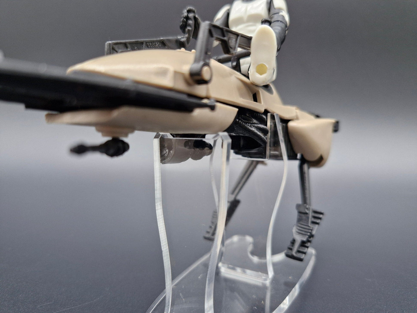 Vintage 4th Moon Toys Star Wars Supplies Acrylic Display Stand for Speeder Bike (Vintage, POTF2, Legacy)